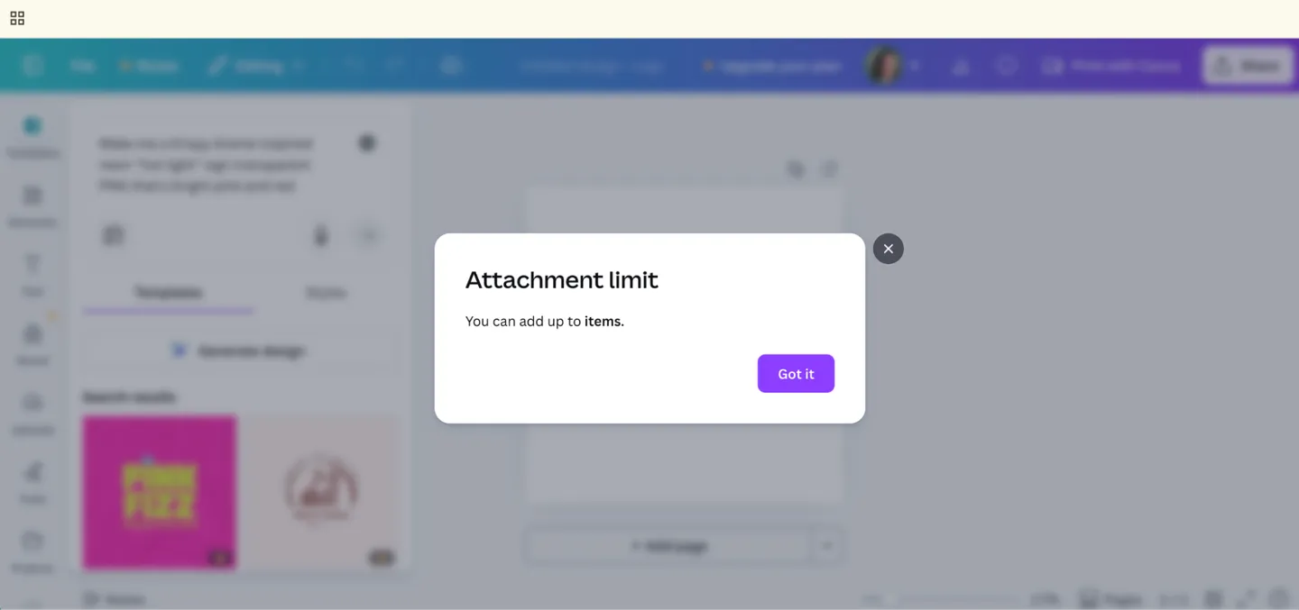 Canva fail