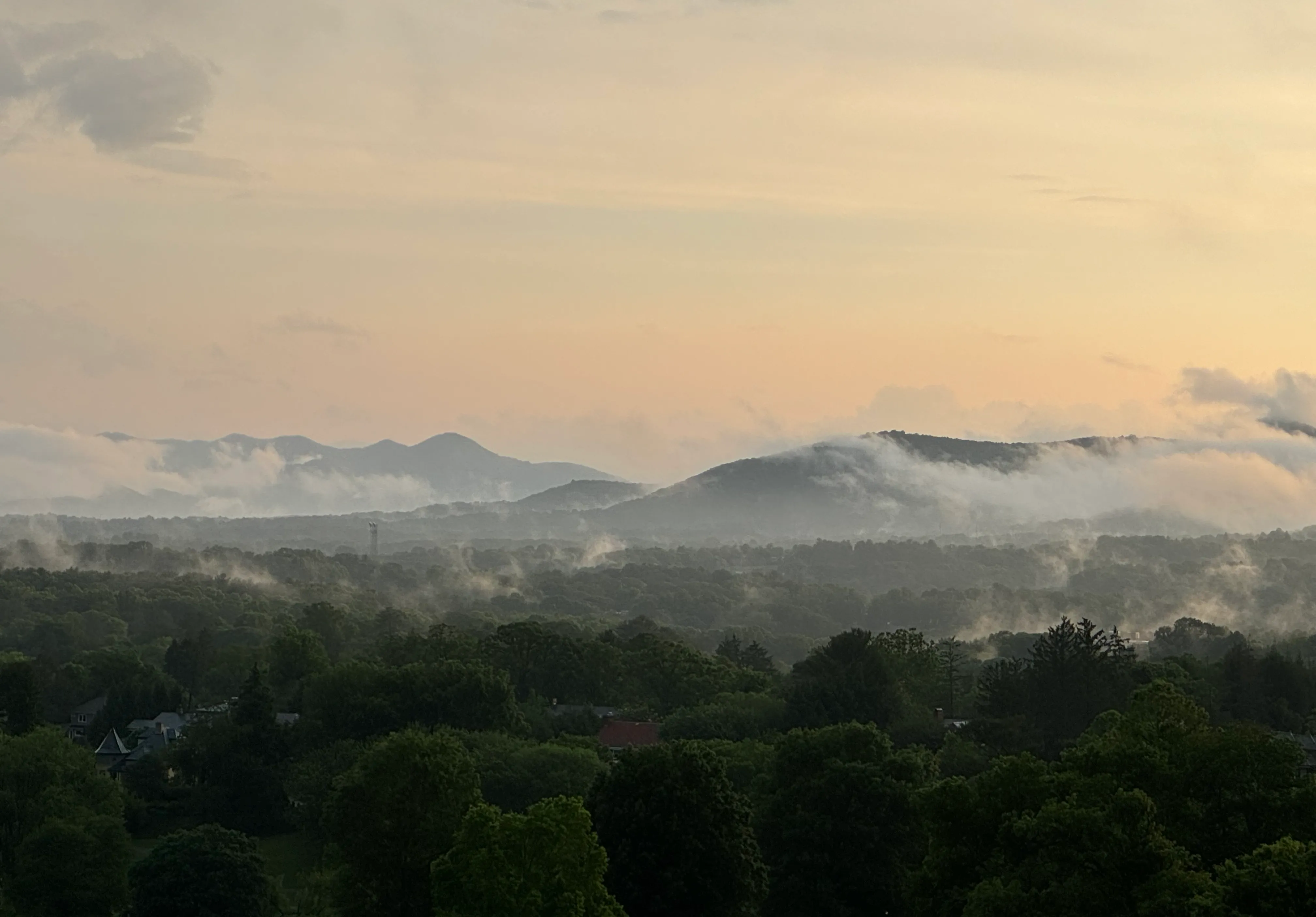 A view of the mountains from the Grove Park Inn